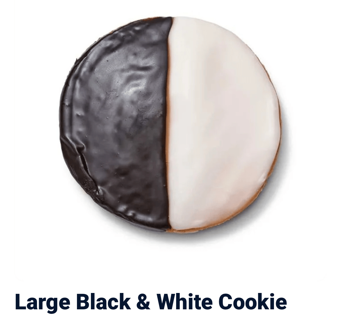 Black & White XL Cookie.