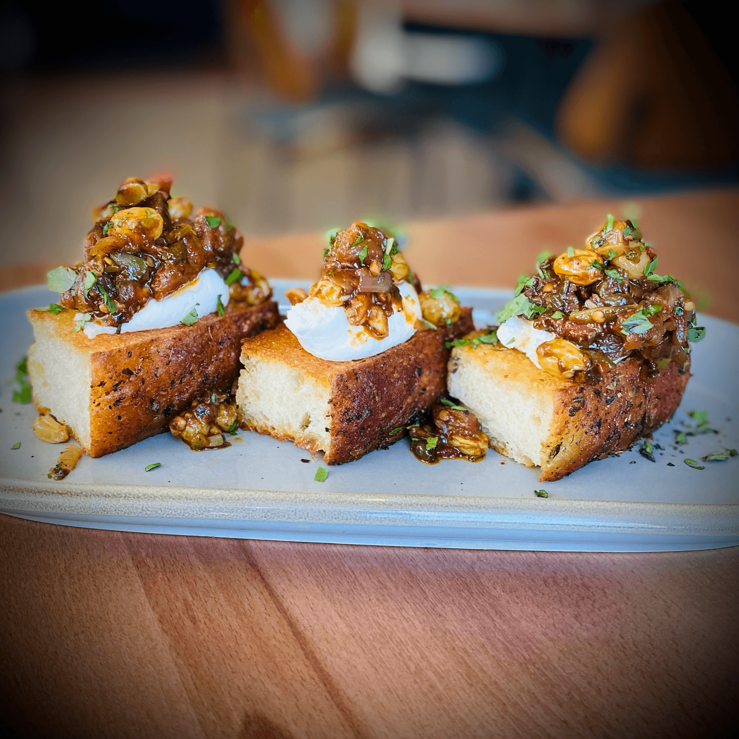 Caponata Bruschette.