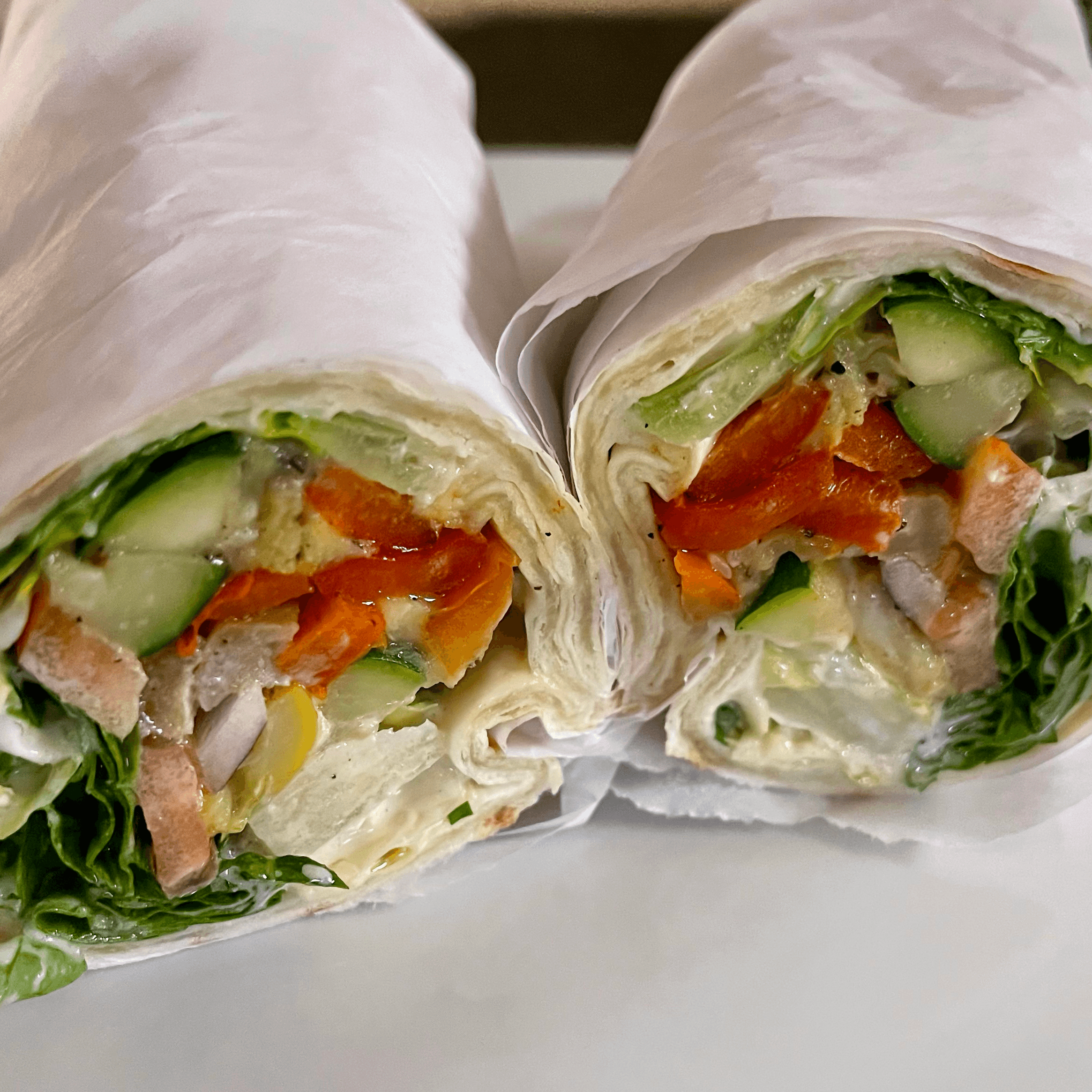 Veggie Wrap (V).