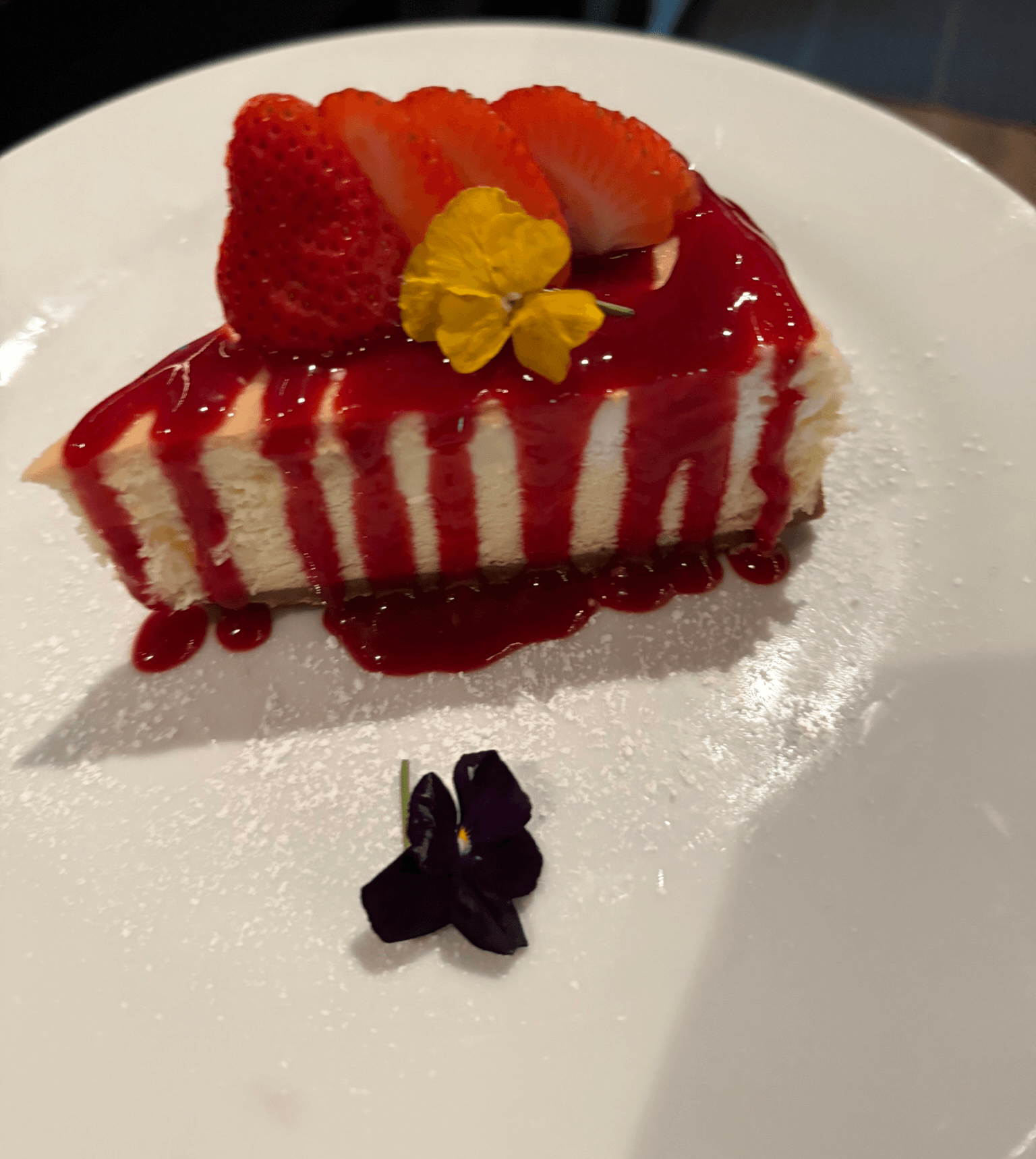 New York Style Cheesecake.