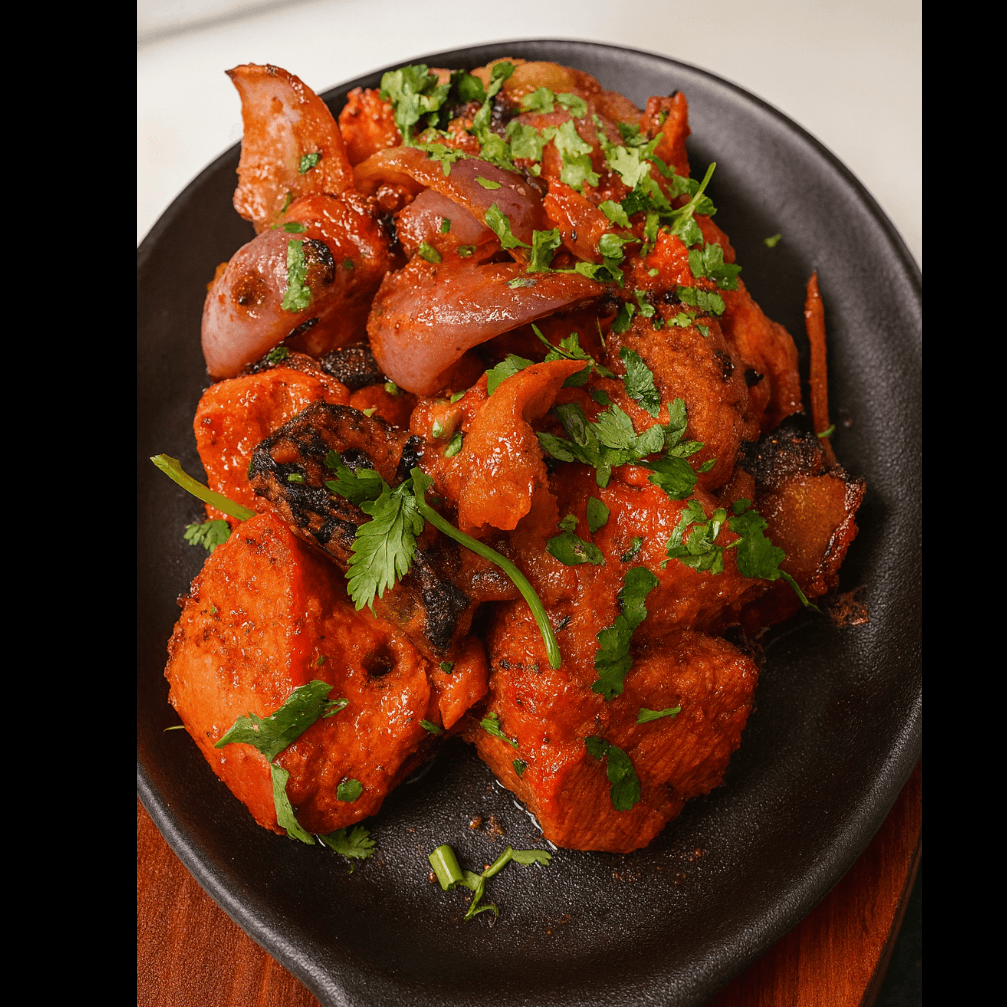 Chicken Shashlik With Rice.