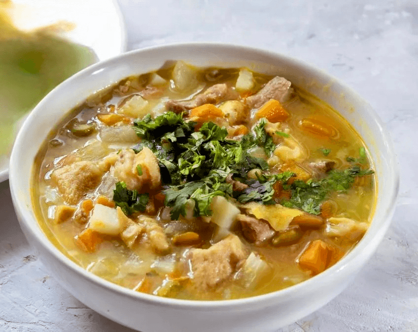 Tripe Soup/Sopa De Mondongo.