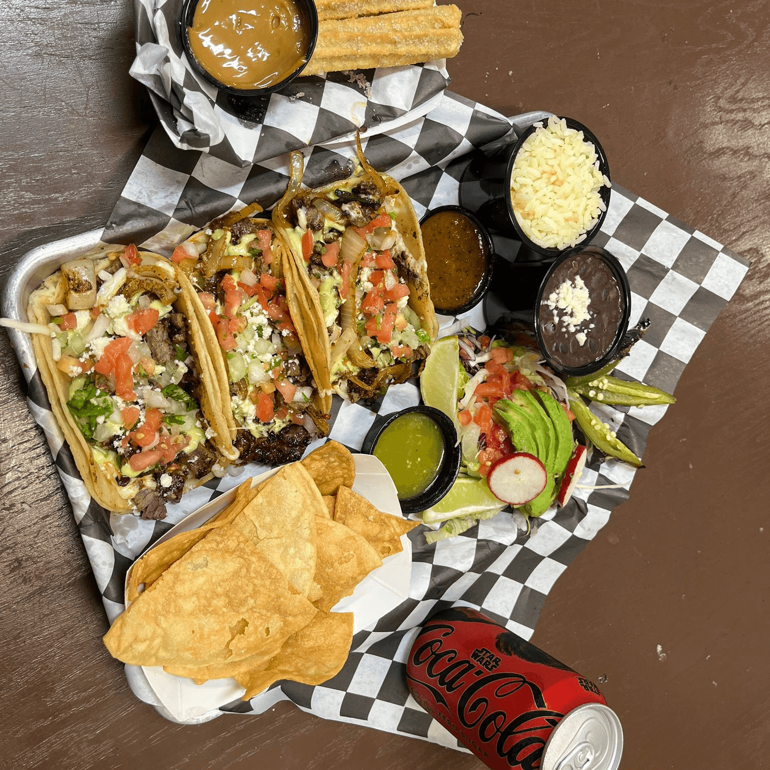 Mariachi Trio Tacos Combo.