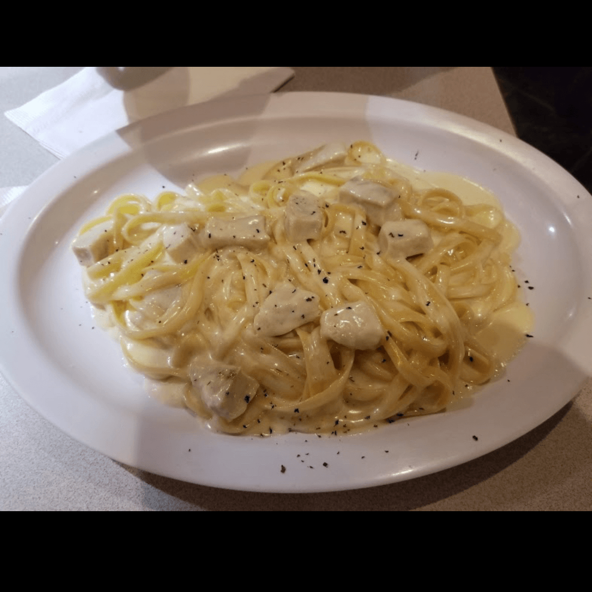 Fettuccini Alfredo.