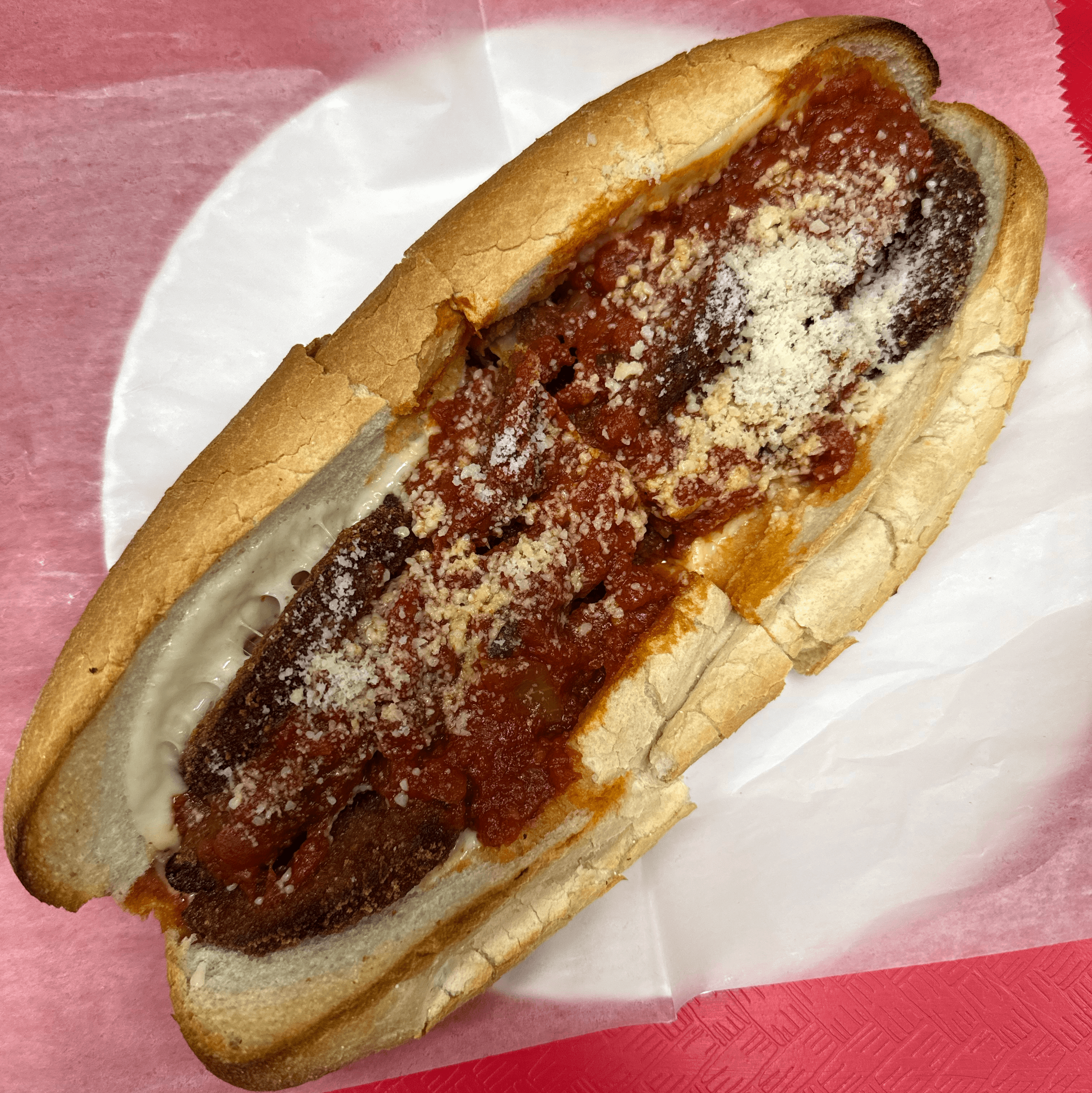 Lg Eggplant Parm Sub.