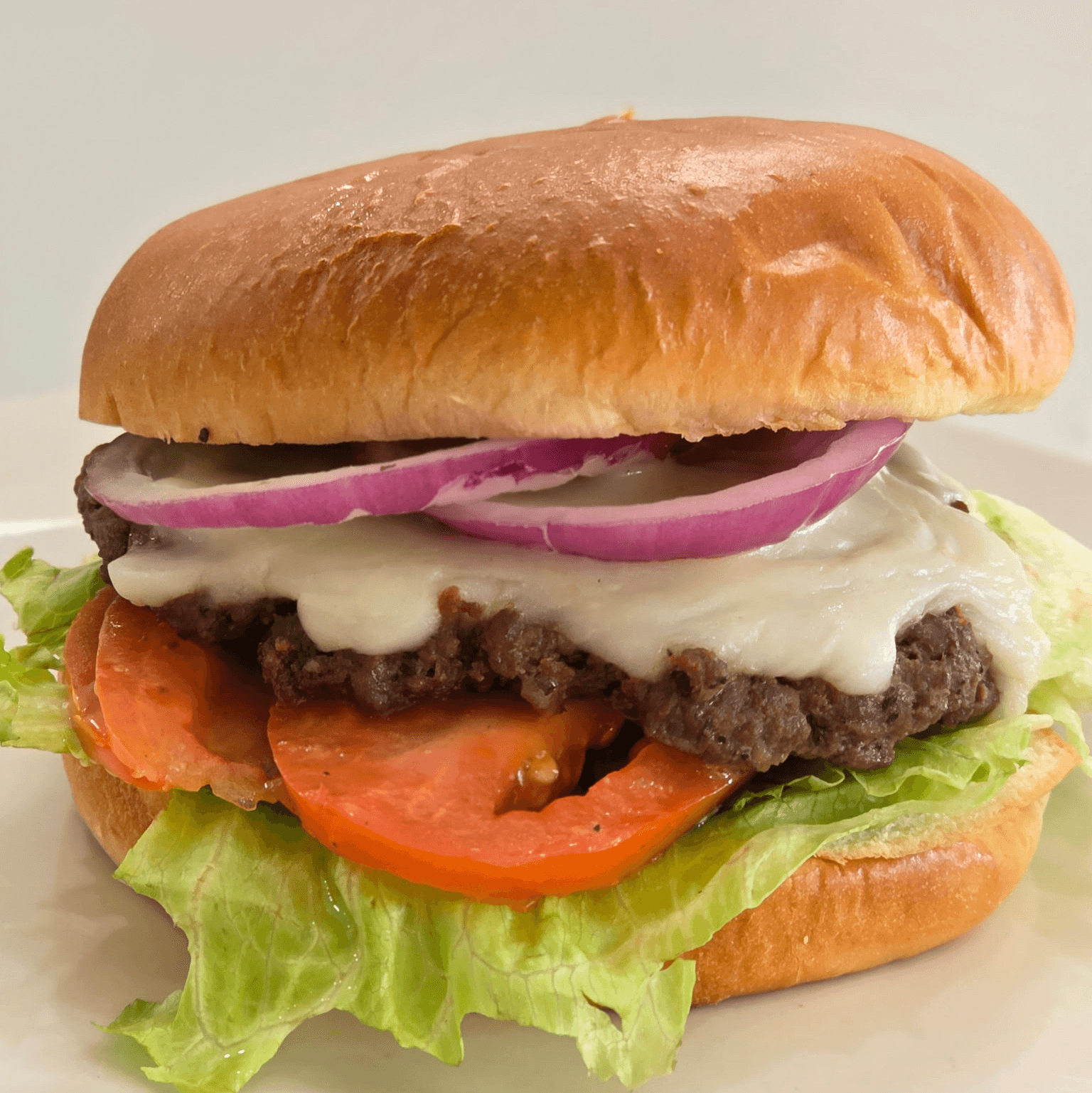 Smoky Brisket Burger Sandwich.