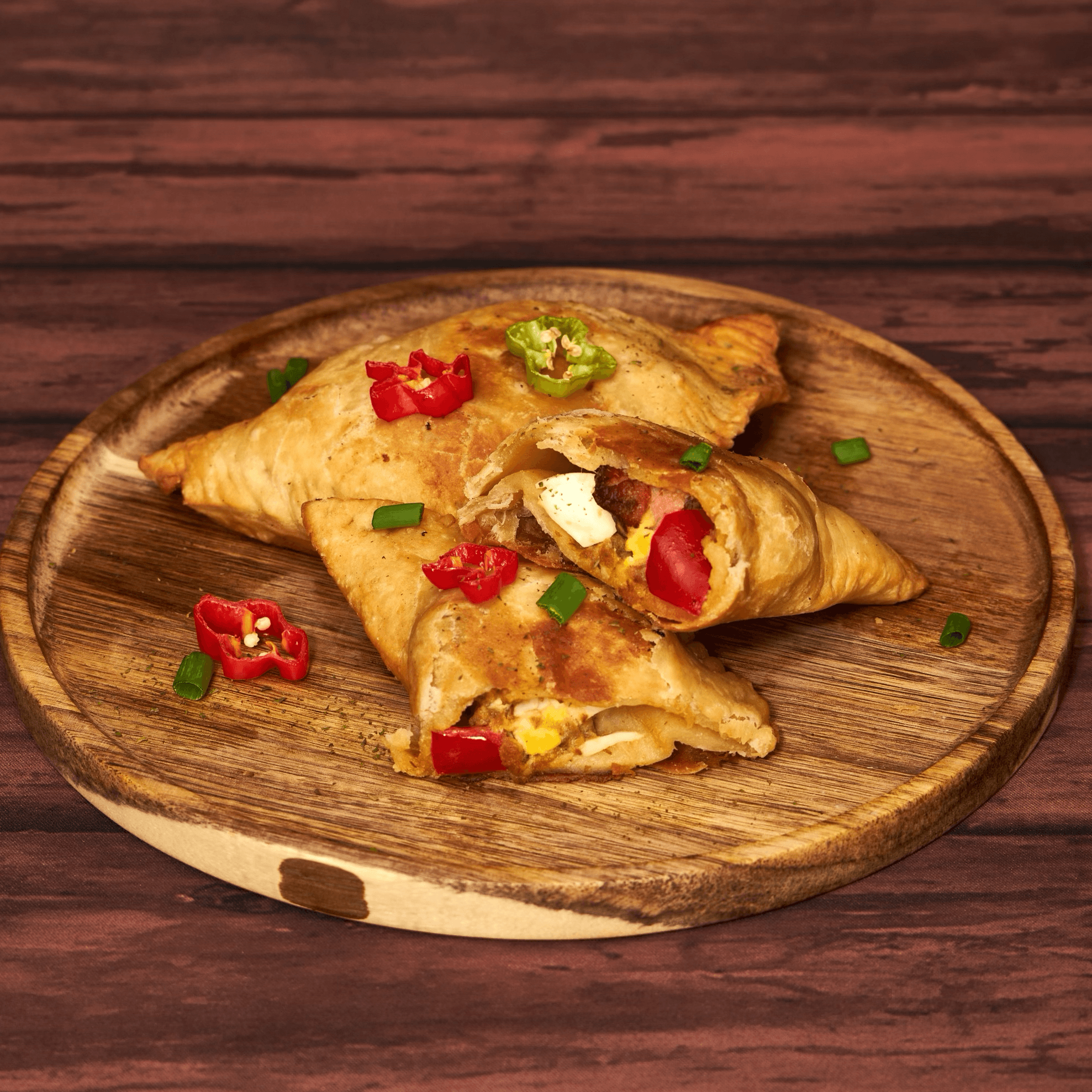 Pate  with Eggs, hotdogs and Chicken.