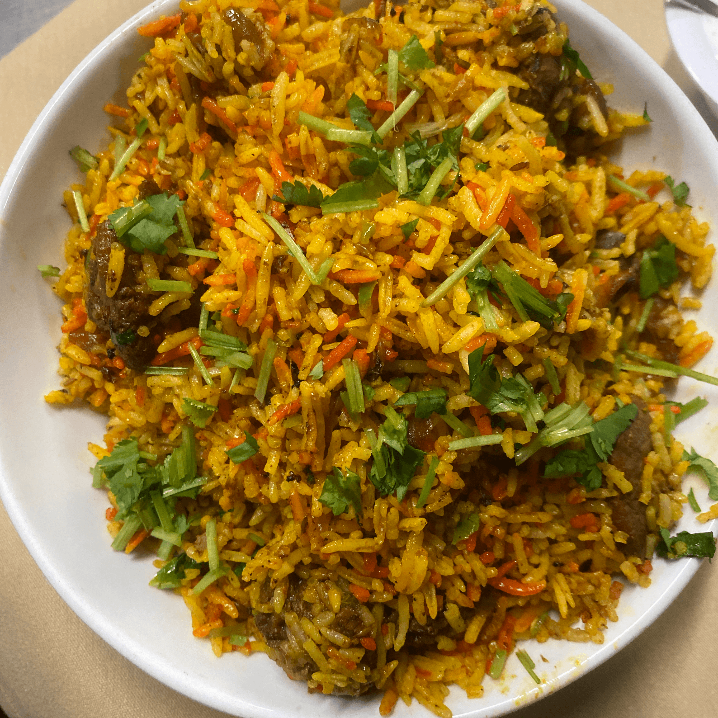 Lamb Biryani.