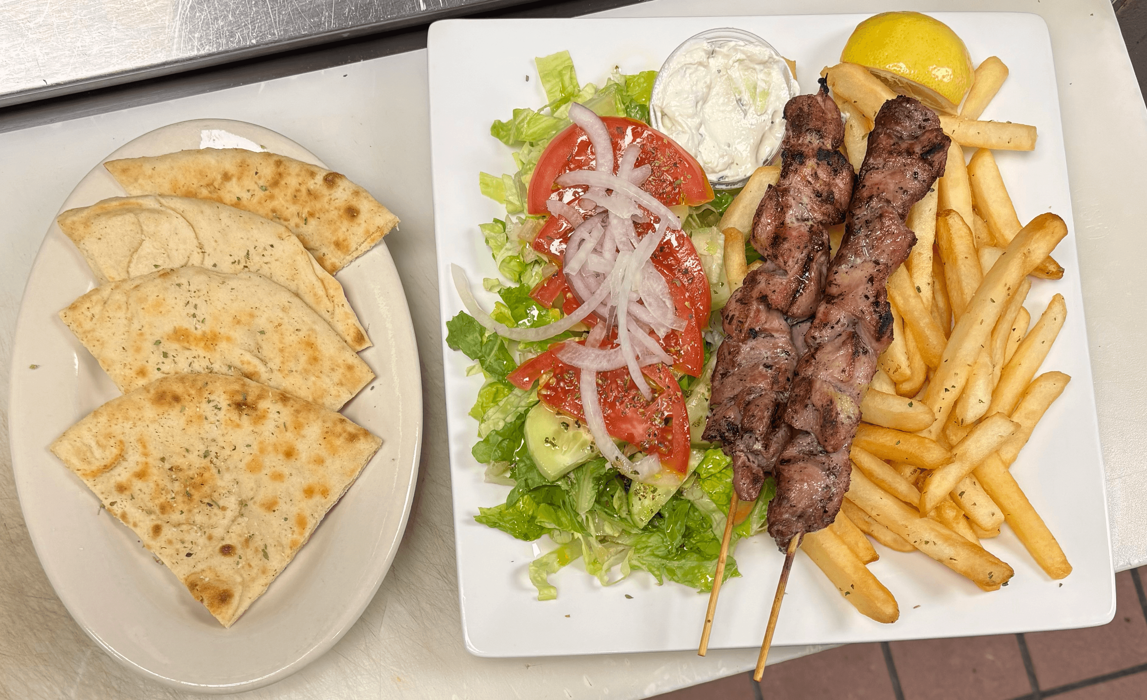 Pork Souvlaki.