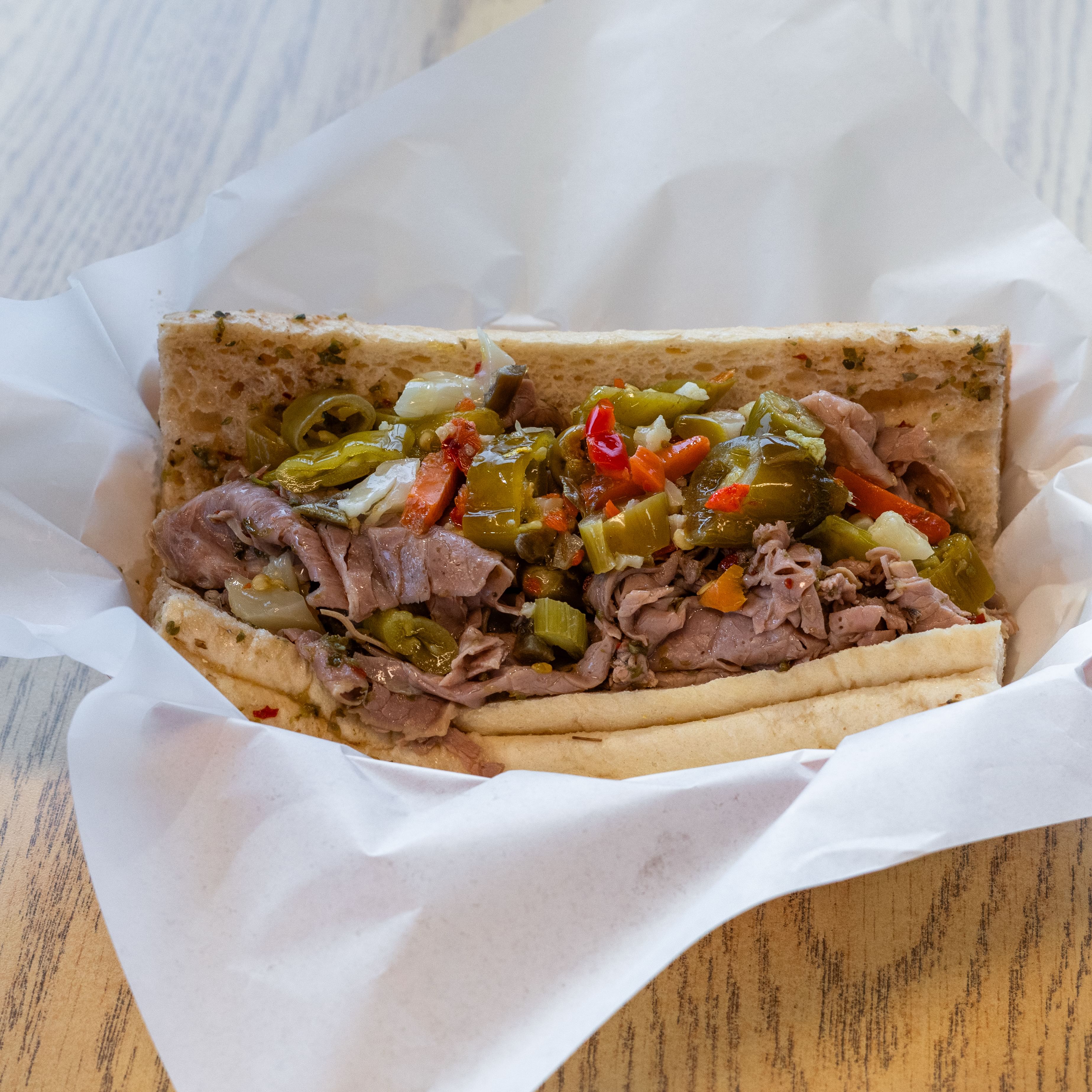 Italian Beef w/ Peppers.