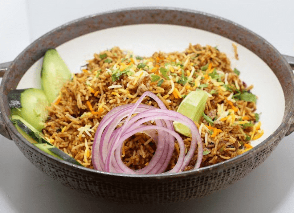 Veggie Creamy Biryani.