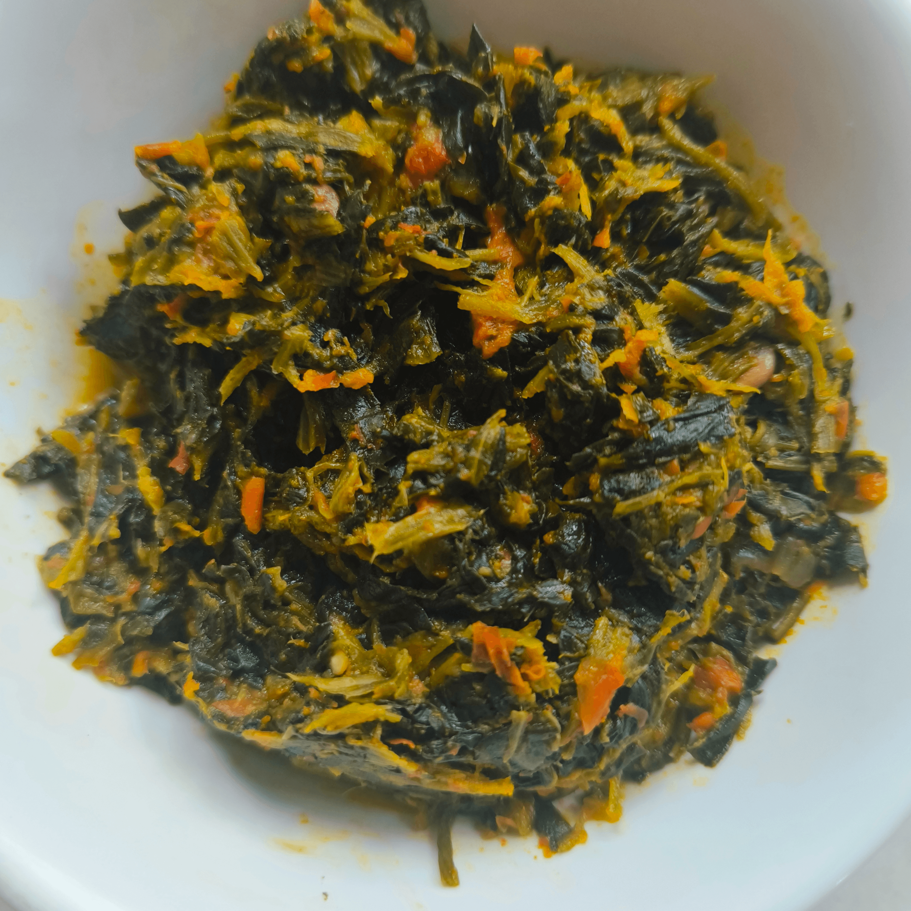 Spinach (Efo Riro Vegetarian).