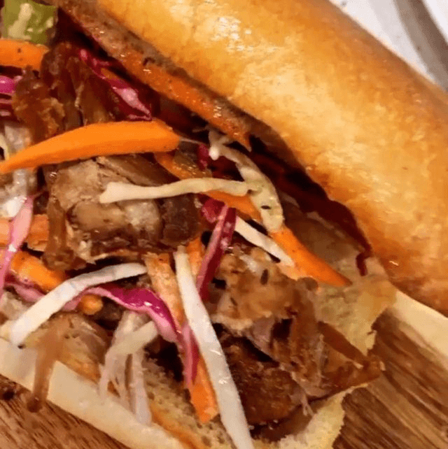 Griot Burger and Fries.