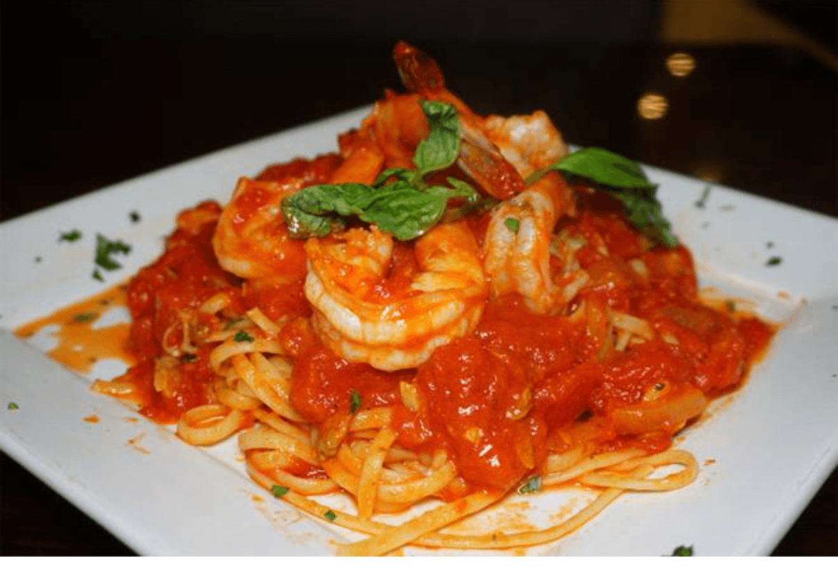 Shrimp Marinara.