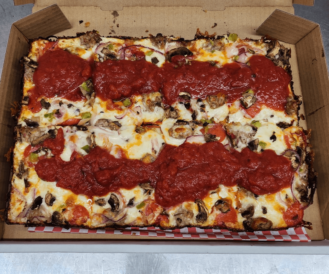 The Supreme Pizza (Detroit Style).