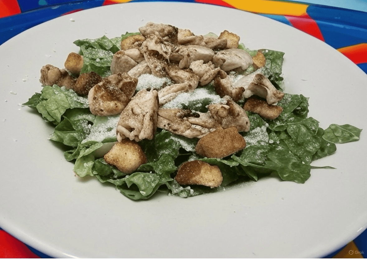 Grilled Chicken Caesar Salad.