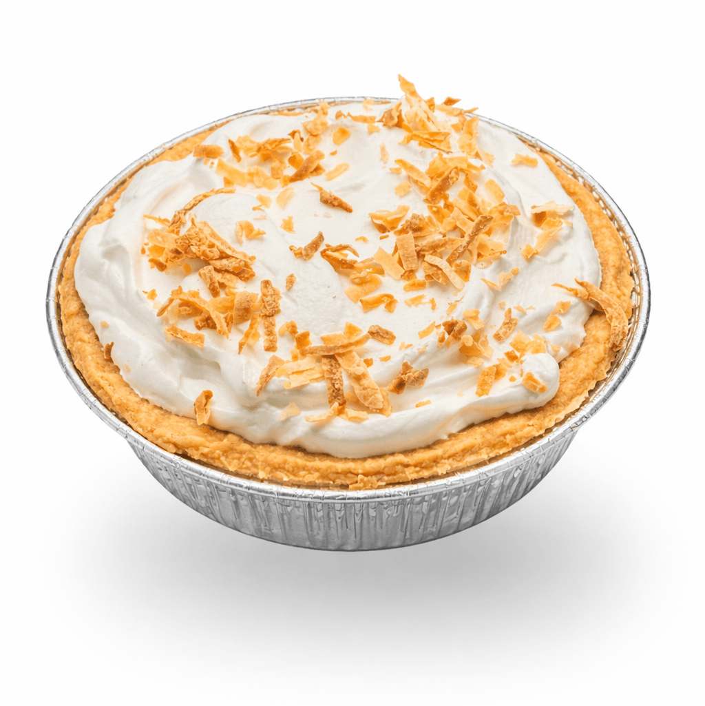 Coconut Cream Mini Pie.
