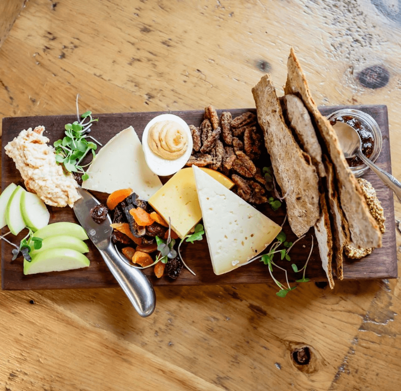 Artisanal Cheese & Smoked Ham Board.