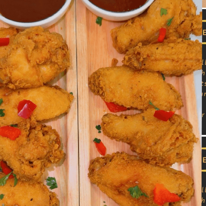 Caribbean Fried Wings (6 pc).