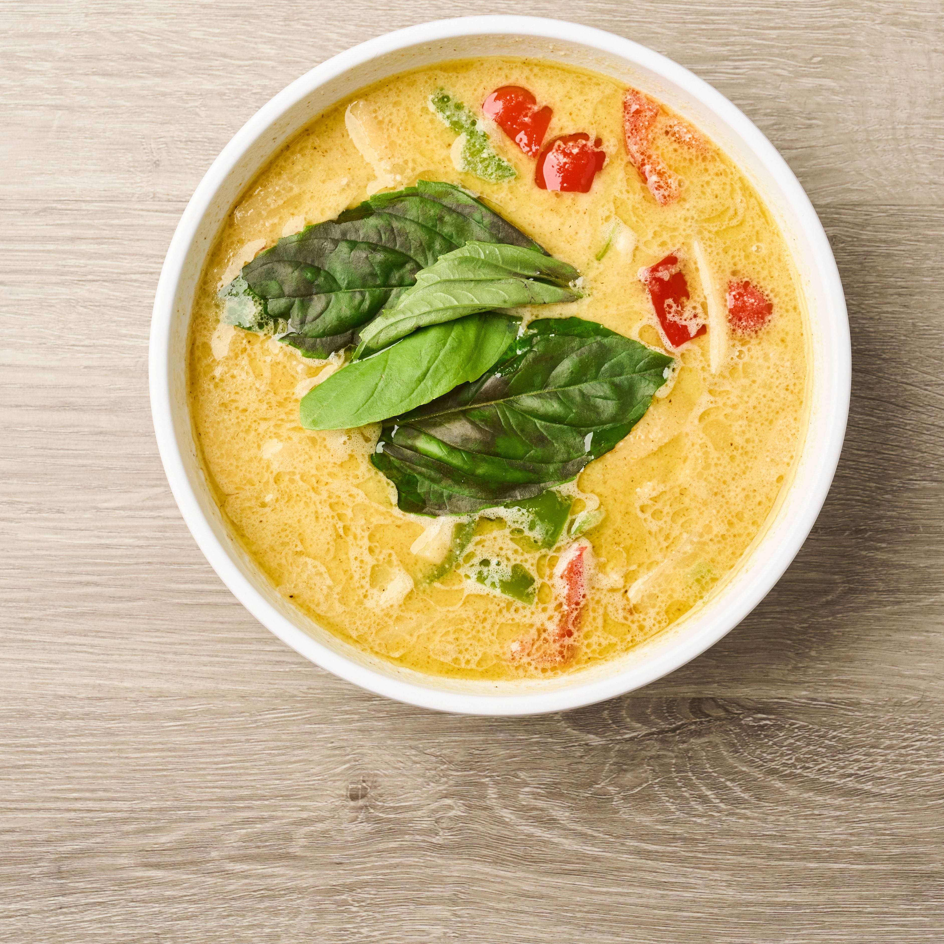 L Noodles in Thai Curry.