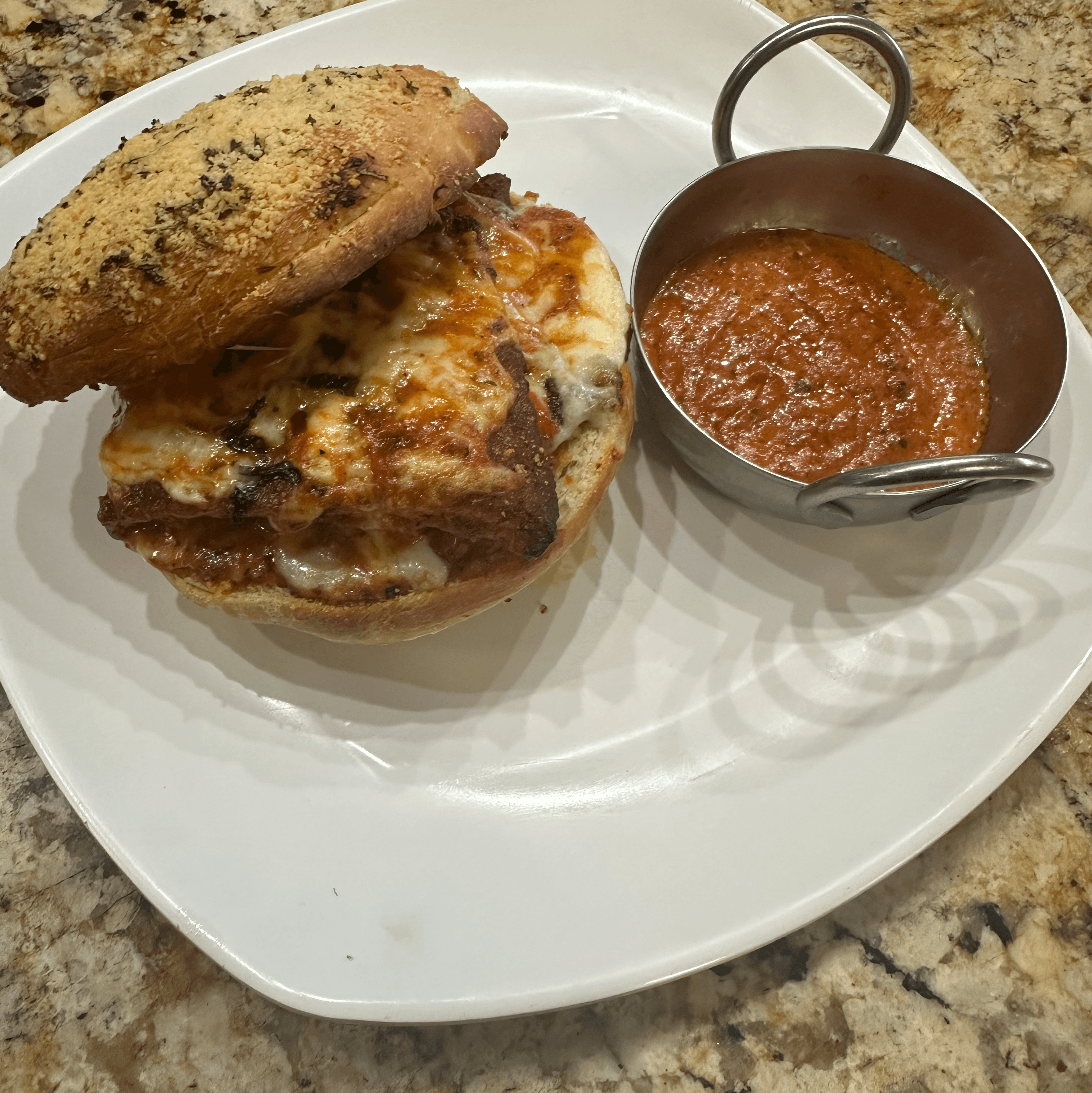 Chicken Parm a La Vodka Sub.