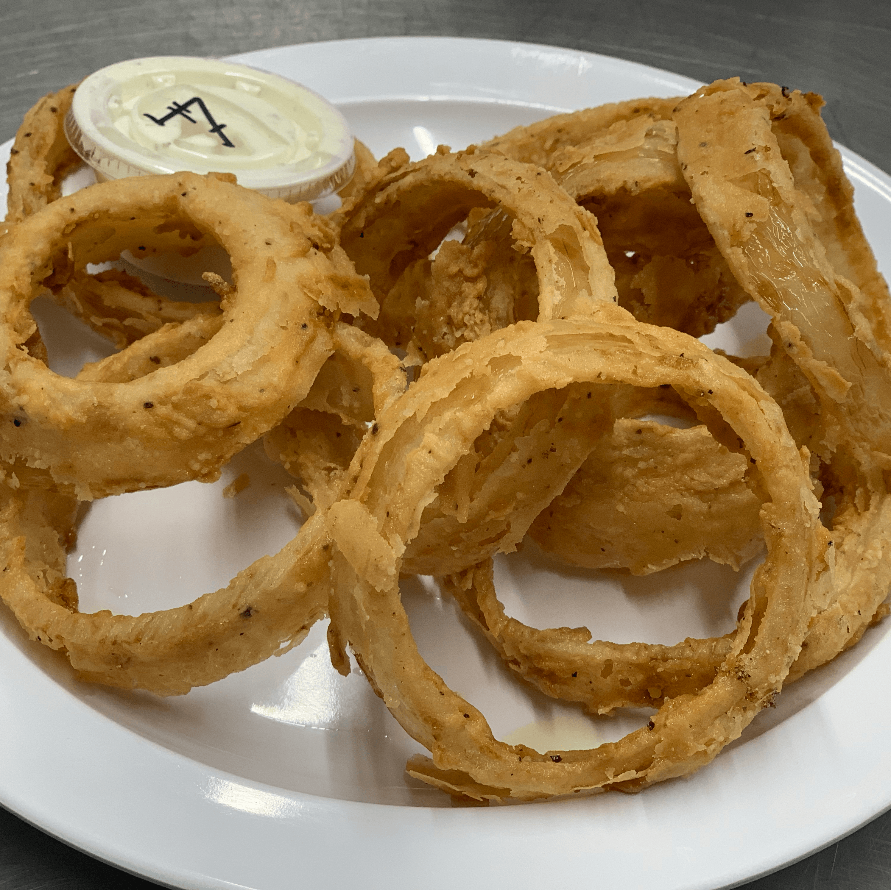 Home Made Onion Rings.
