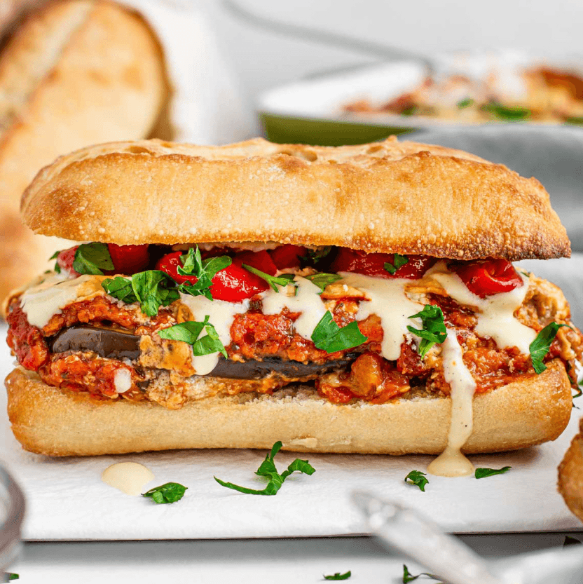 Eggplant Parmesan Hero.