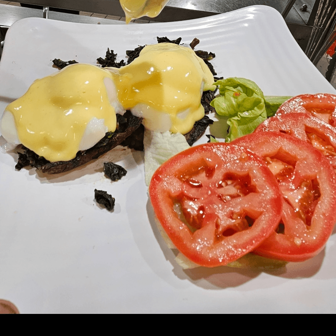Veggie Benedict.