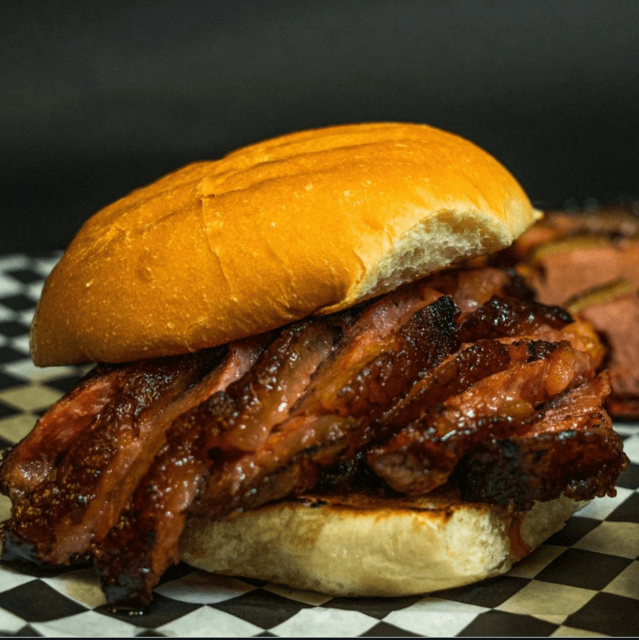 Beef Brisket Sandwich.