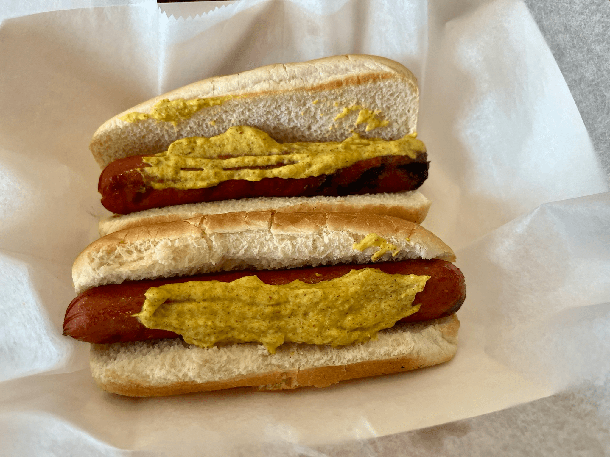 Hot Dog W/ Mustard.