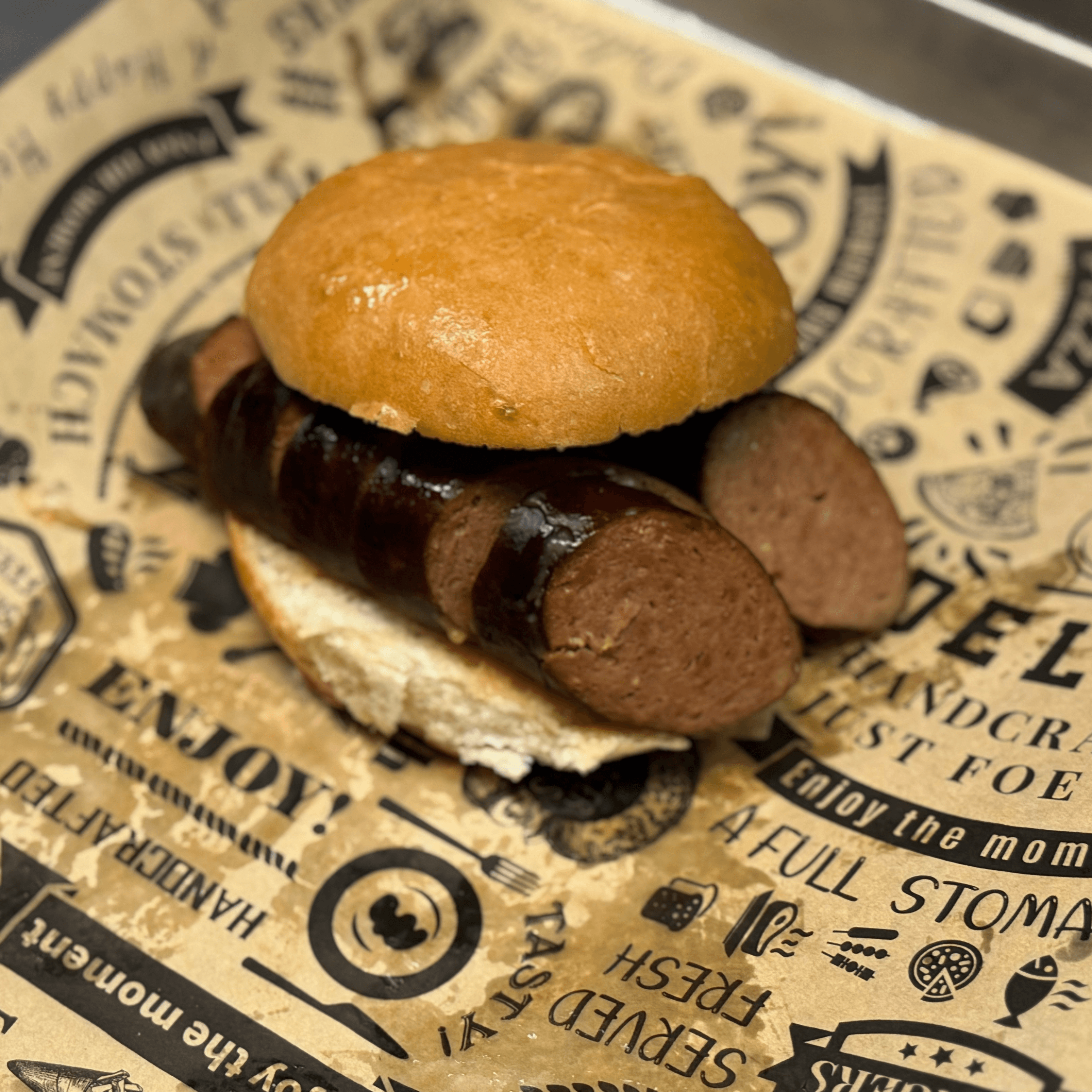 Smoked Links Sandwich.