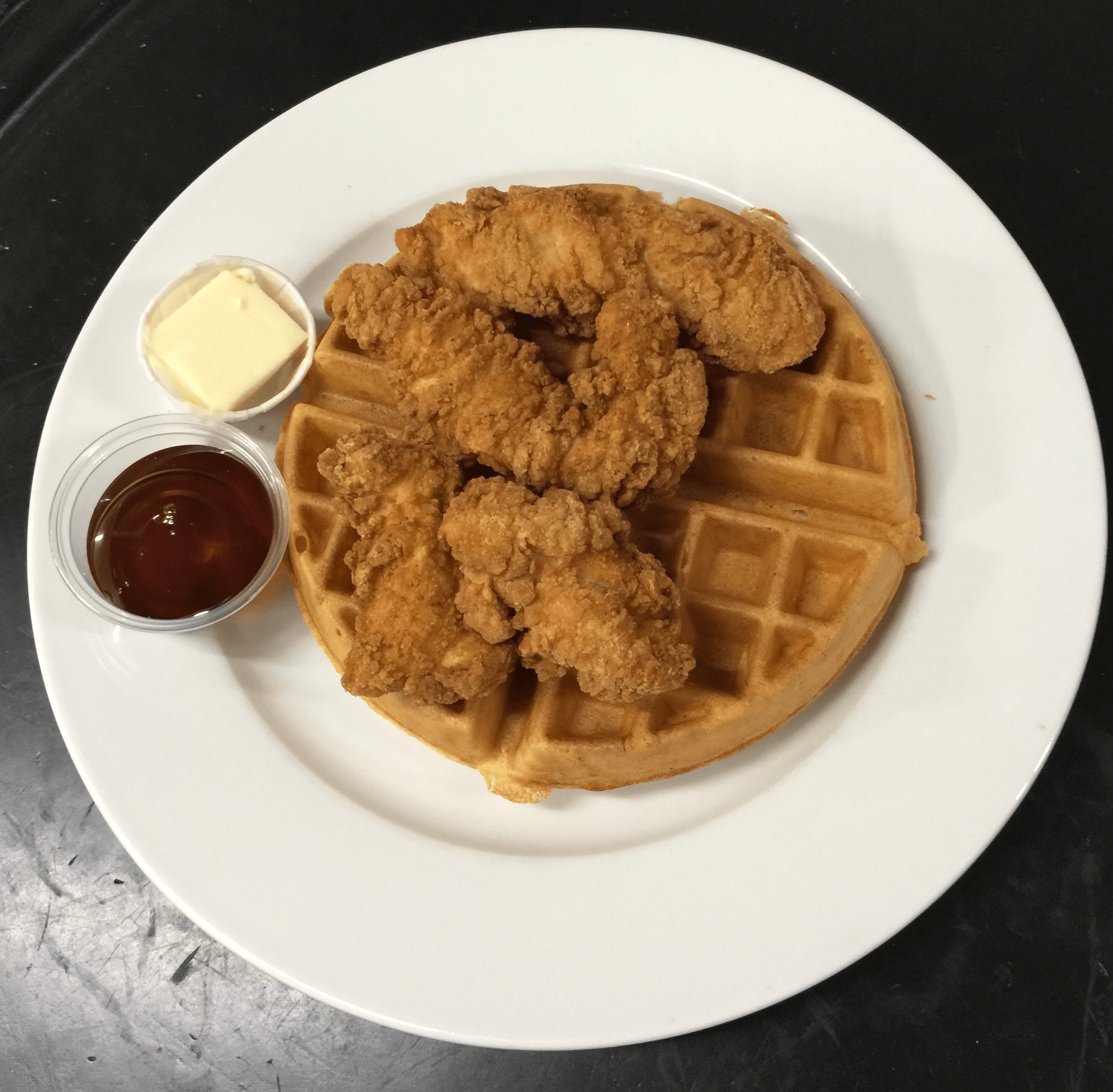 Waffle With Chicken.