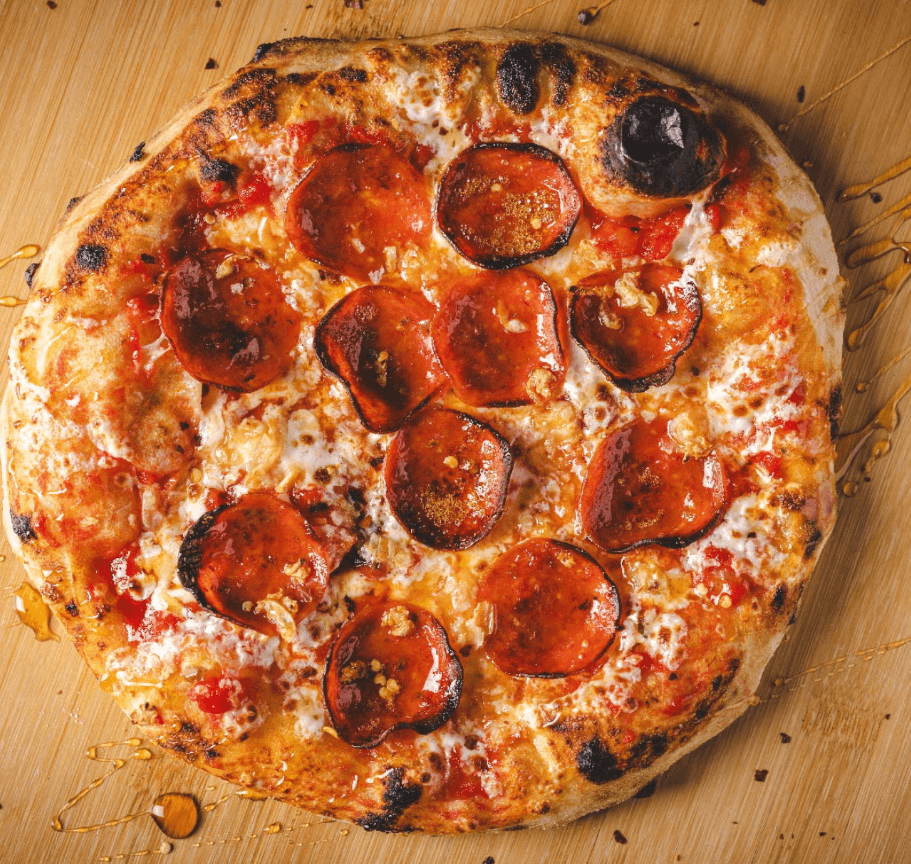 Angry Pepperoni Pizza.