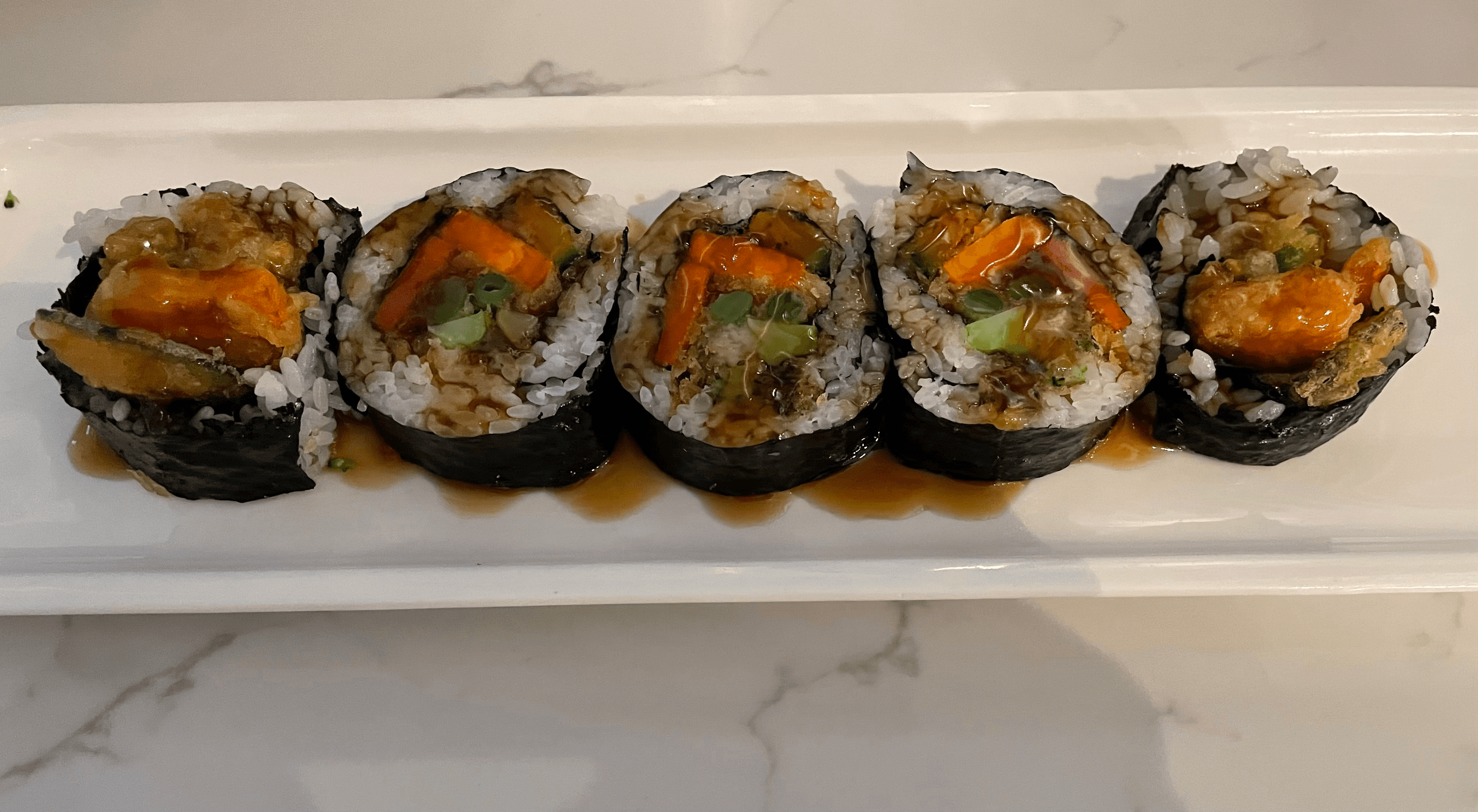 Vegetable Tempura Roll.