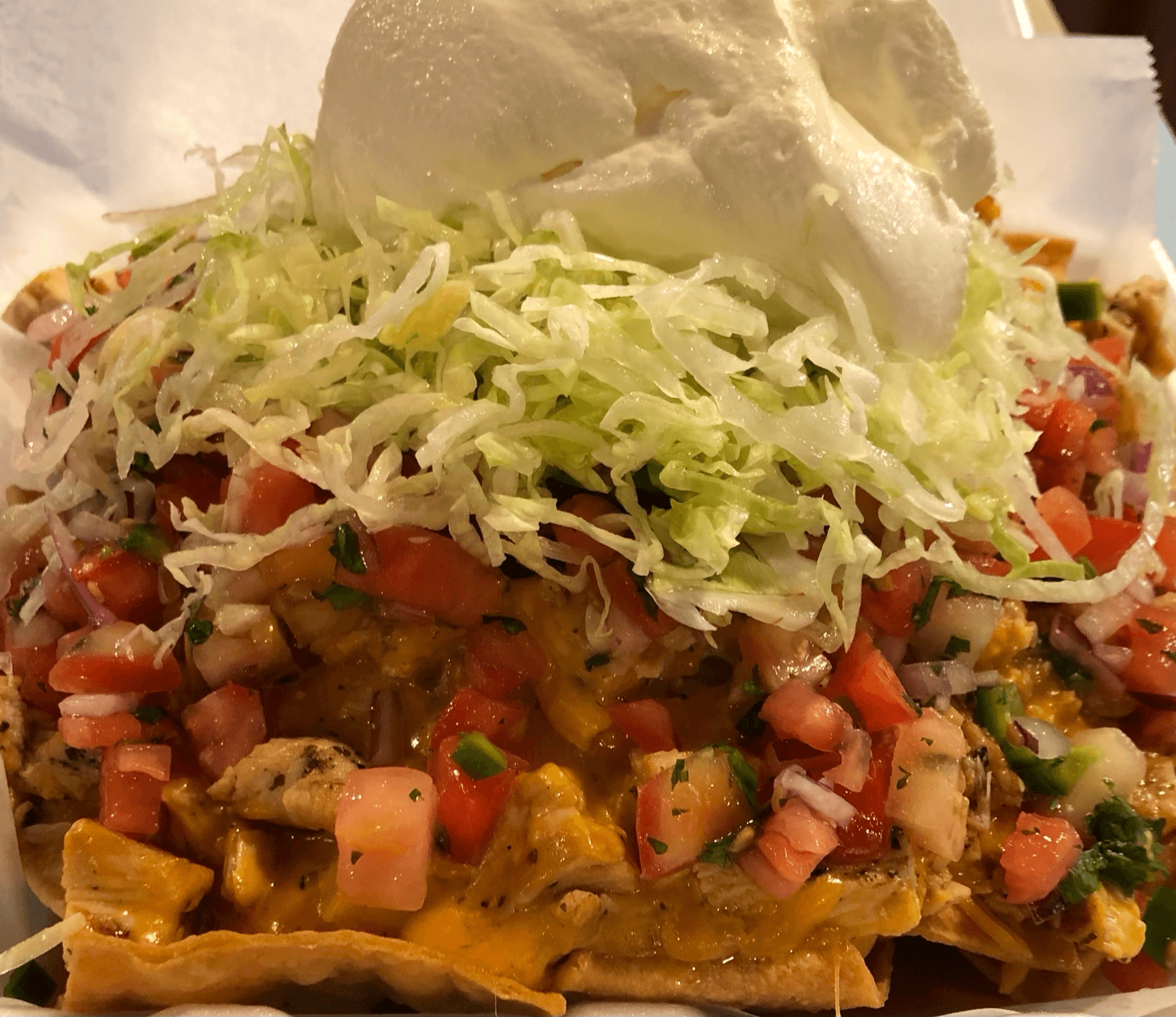 Large Loaded Nachos.