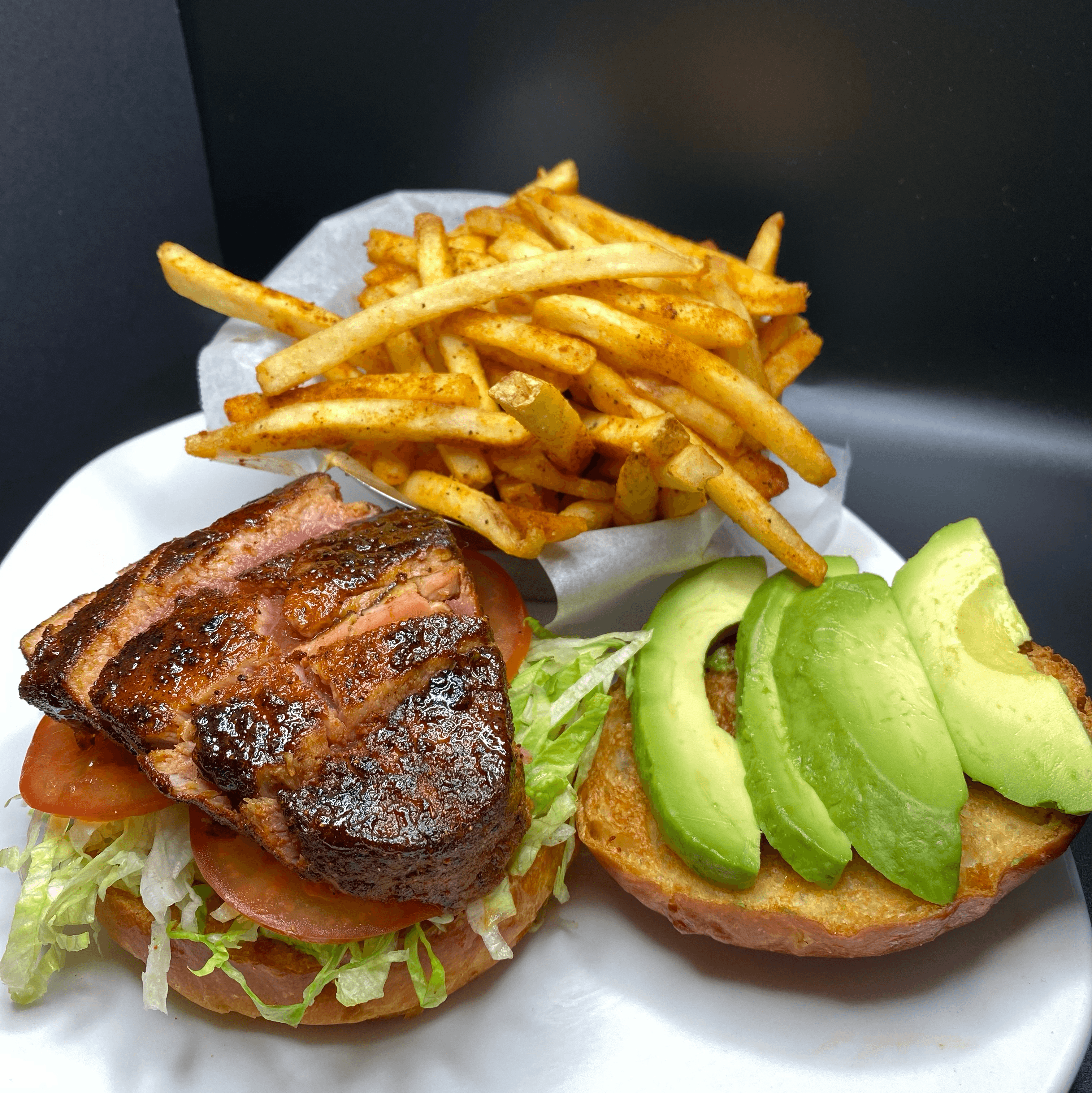 Ahi Burger.