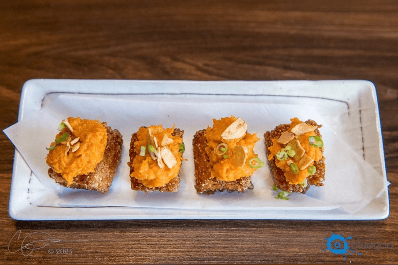 Crispy Rice & Sweet Potato.