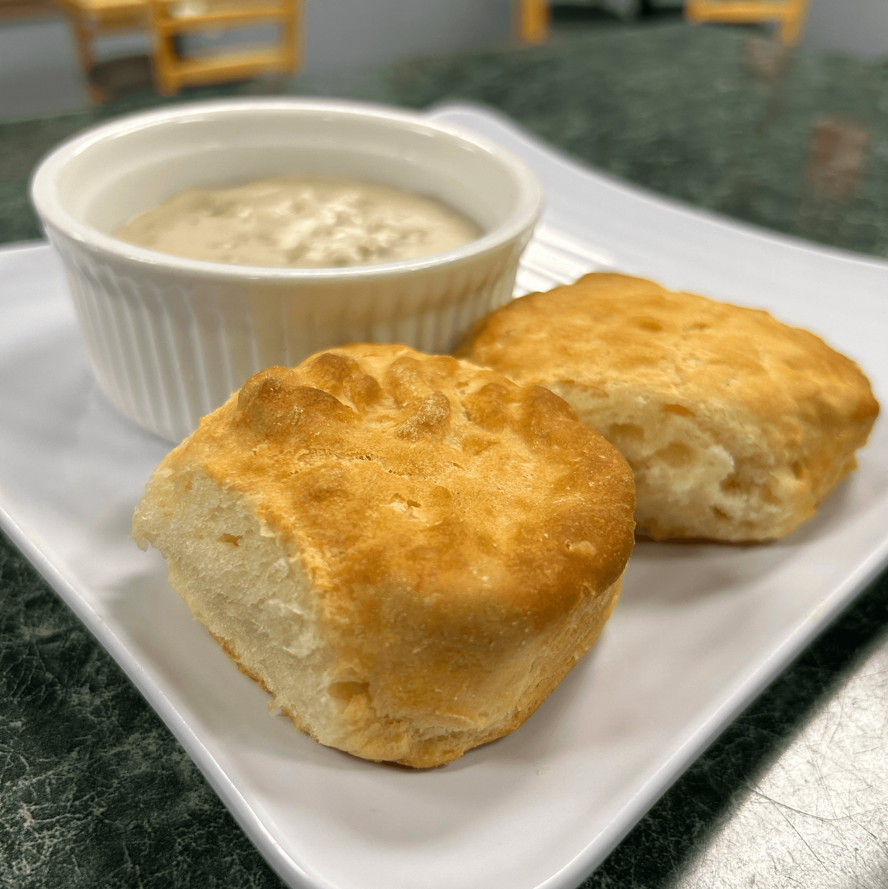 Full Order Biscuits And Sausage Gravy.
