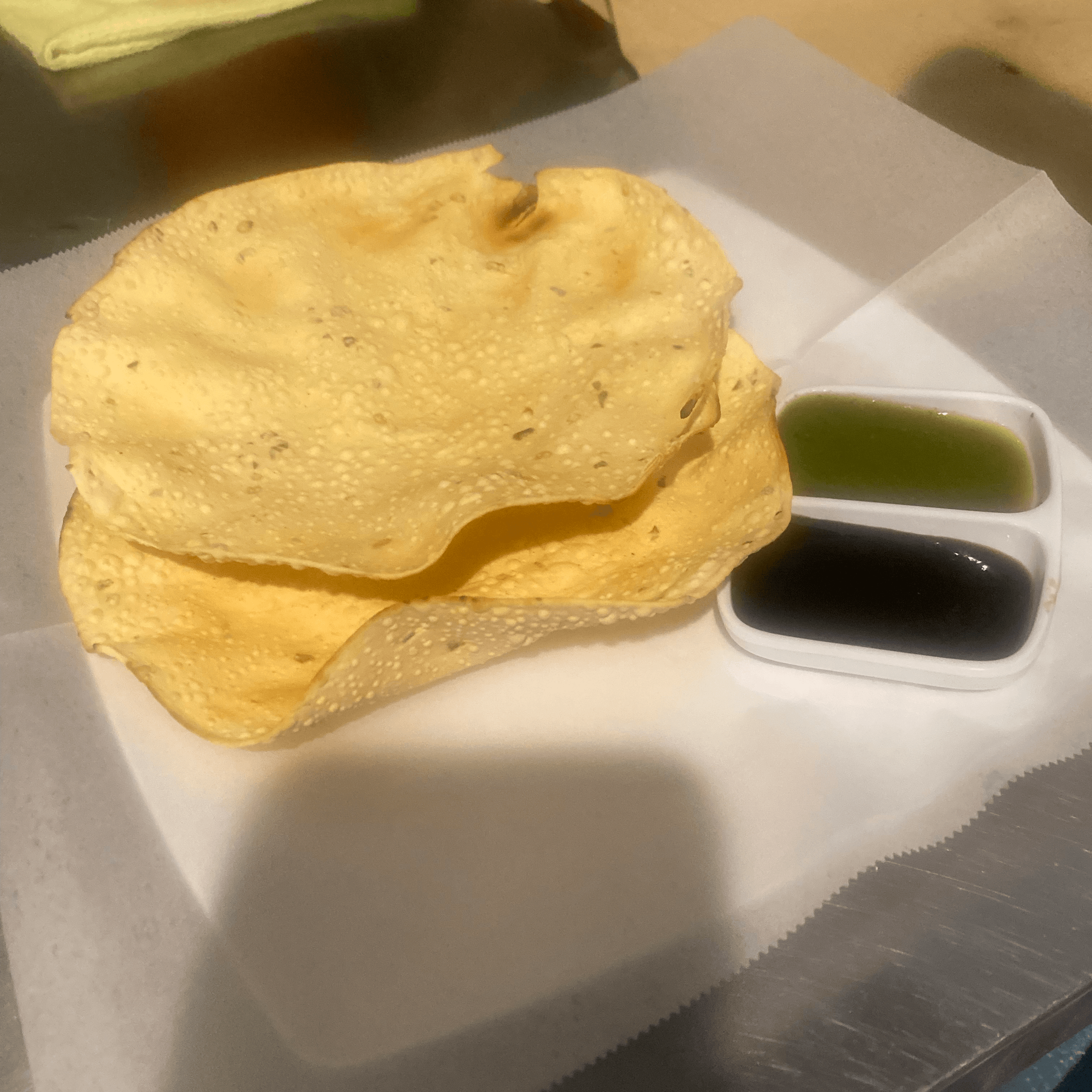 Papadum.