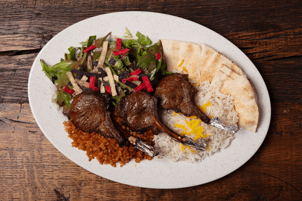 #8) Lamb Chops Plate.