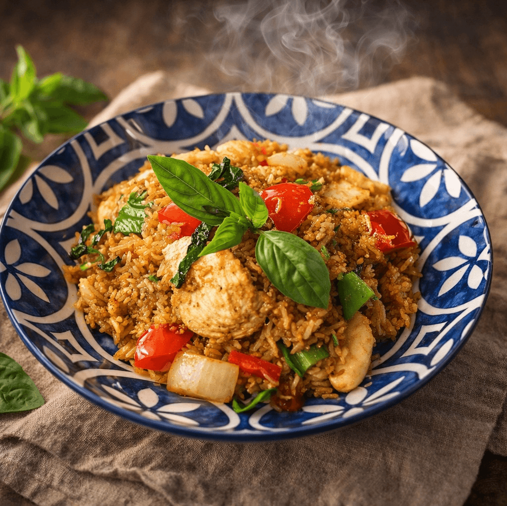 Chili Basil Fried Rice / Arroz Frito con Chile / ข้าวผัดพริก.