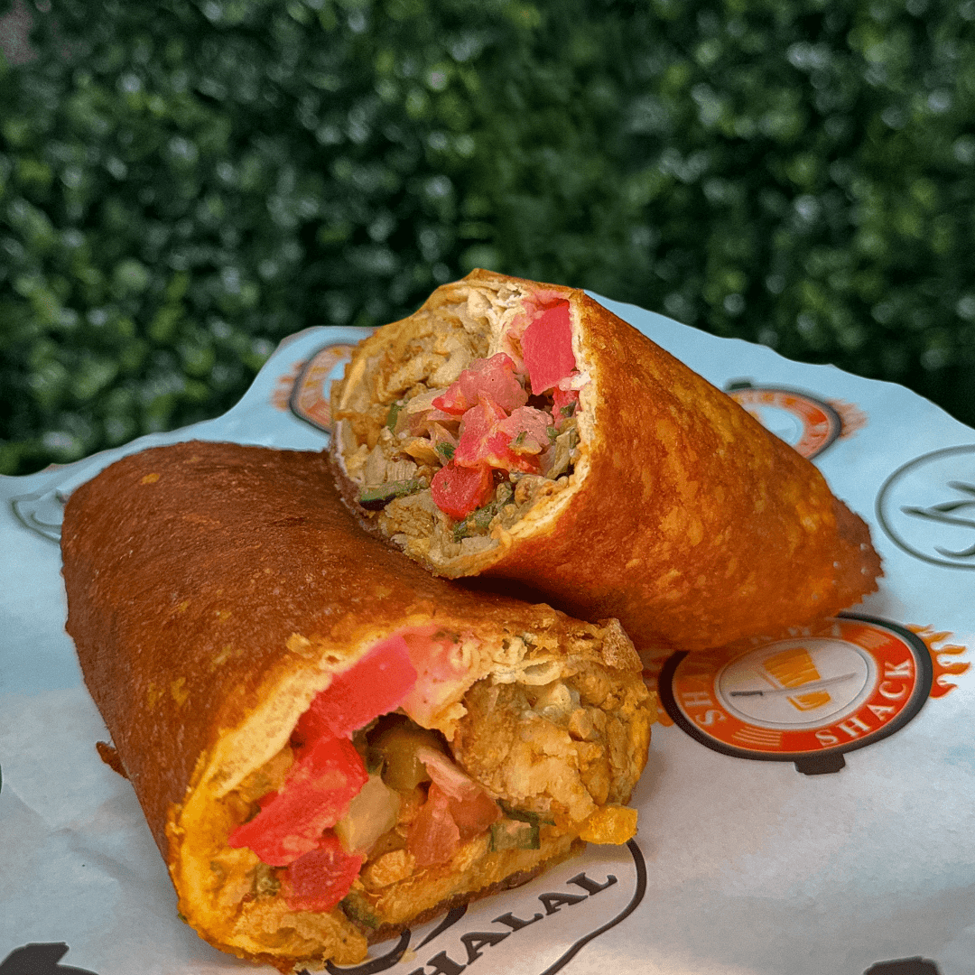 Chicken Shawarma Cheese Wrap.