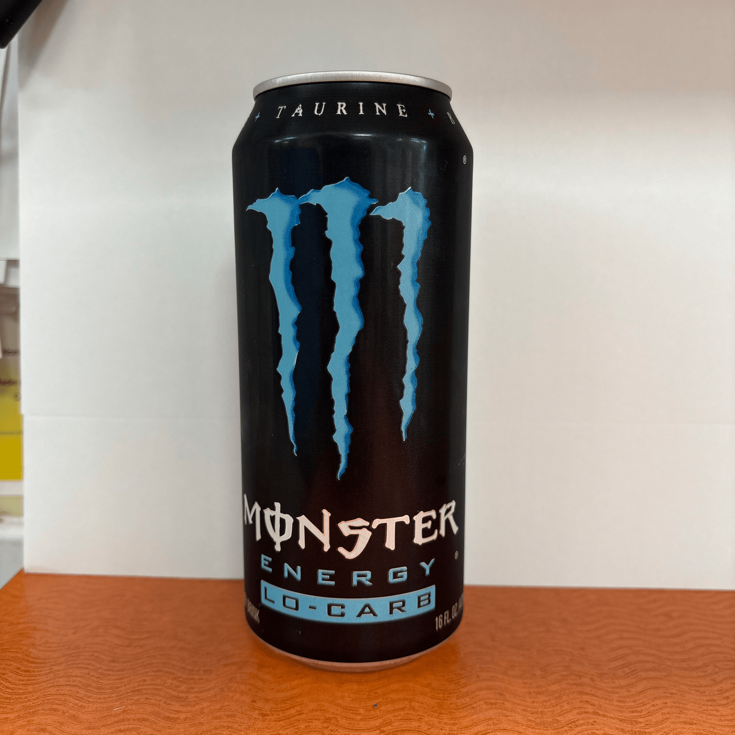 Monster: Low Calories.