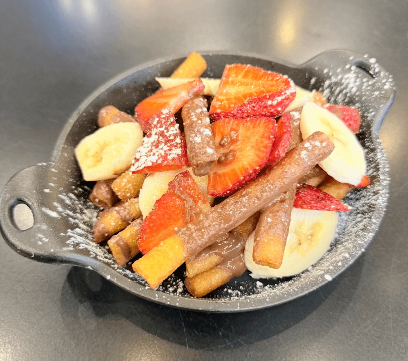 Straw Banana Funnel Fries.