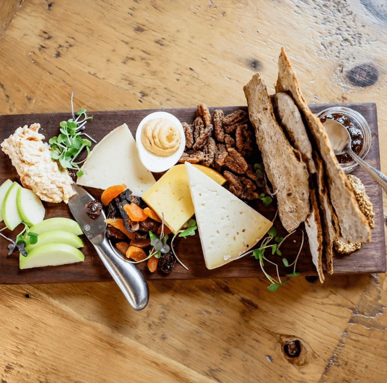 Artisanal Cheese & Smoked Ham Board.