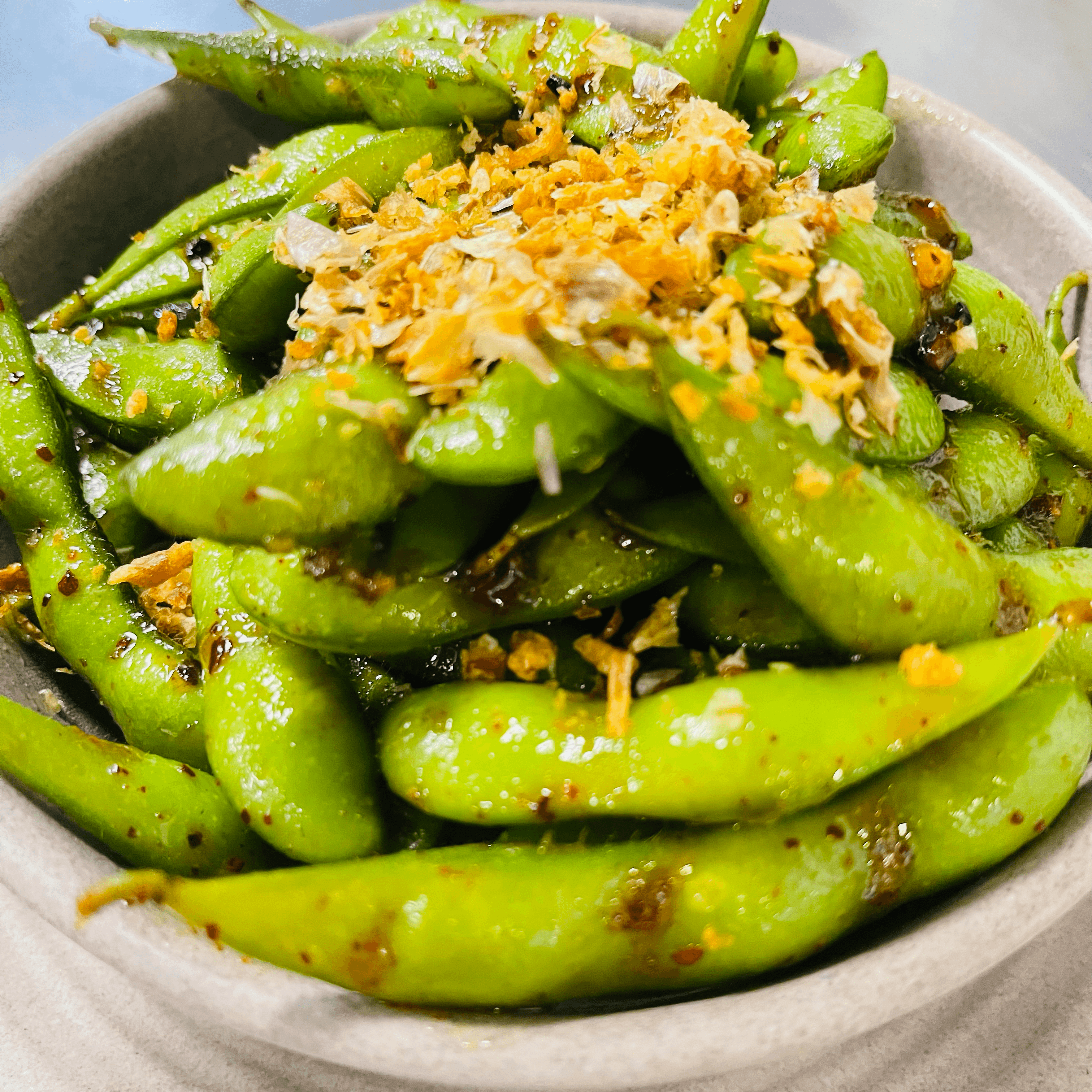 Garlic Edamame.