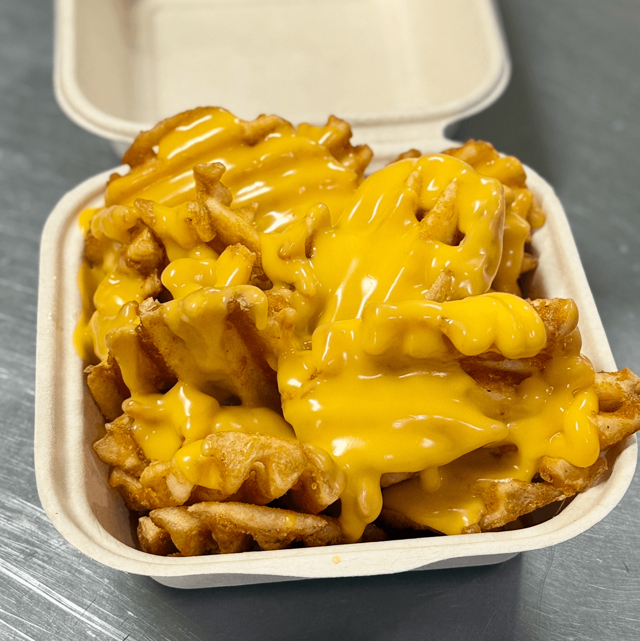 Waffle Cheese Fries.