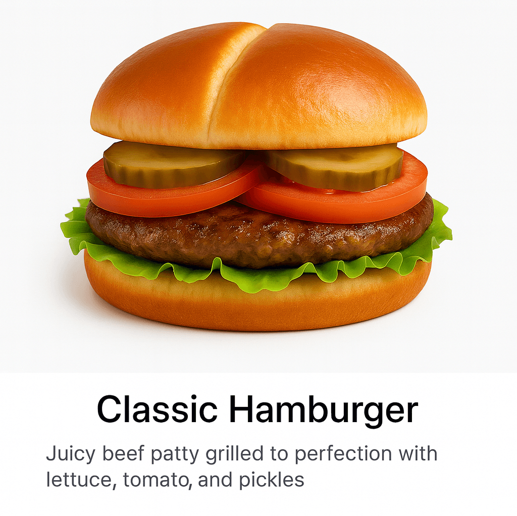 Classic Hamburger.
