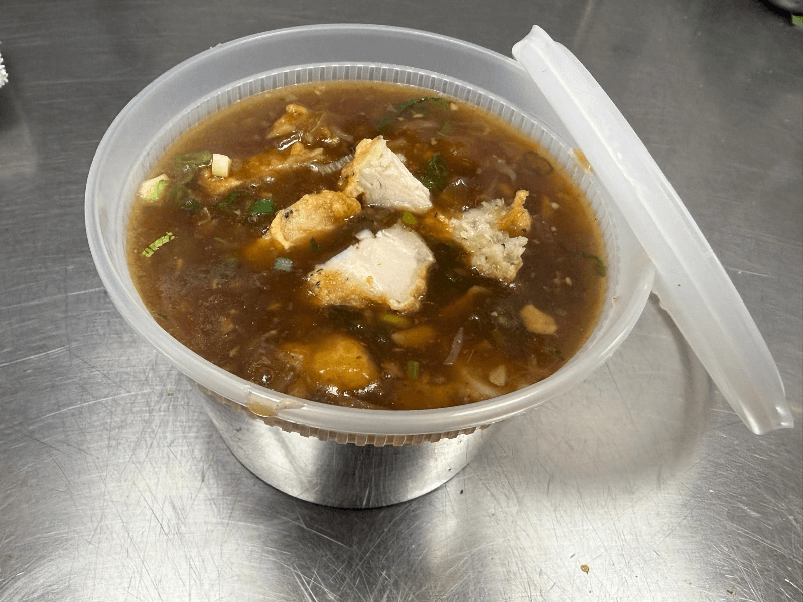 Chicken Manchow Soup.