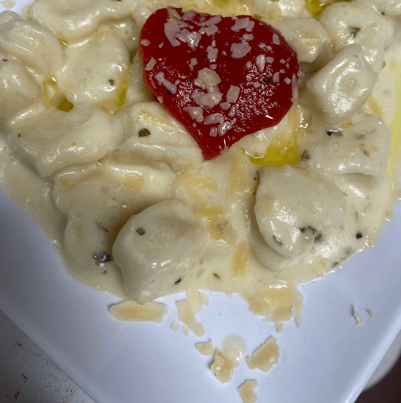 Homemade Gnocchi Bleu.